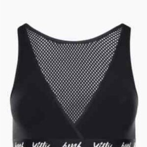 Major Label Smoothing Cross-Front Mesh Bralette